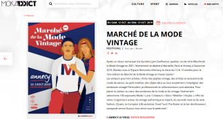 Moka Mag Marché de la Mode Vintage revue de presse